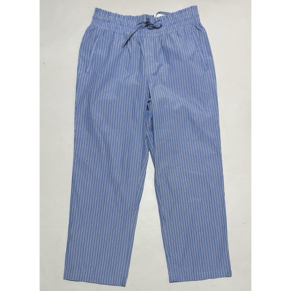 NWT On‎ 34th Women's Blue Combo Pull-On Pants Drawstring Lightweight Size Large